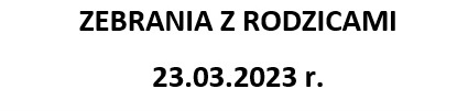 Harmonogram zebrań - klasy i sale