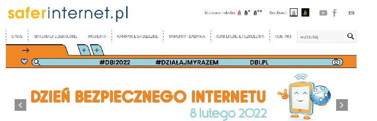 Dzień Bezpiecznego Internetu - napis