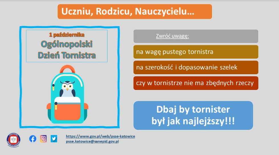 Plakat z akcji Lekki Tornister