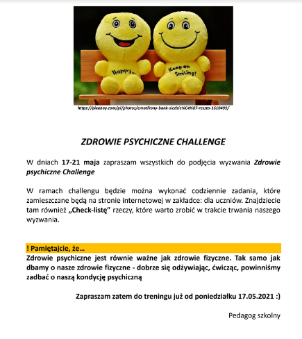 Zdrowie psychiczne - challenge