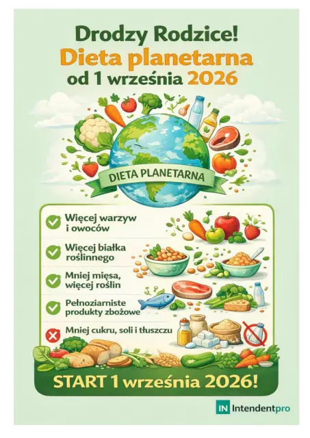 Plakat - informacja o diecie planetarnej