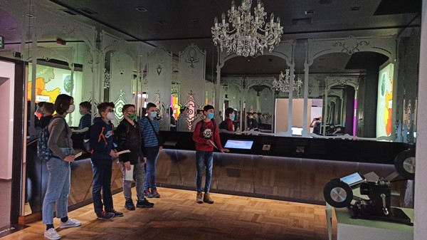 Grupa wiodąca w Muzeum Powstań Śląskich w Świętochłowicach