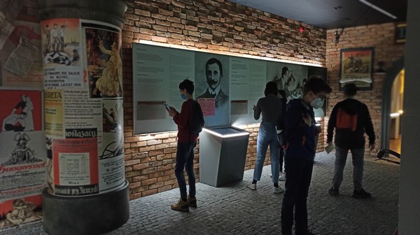 Grupa wiodąca w Muzeum Powstań Śląskich w Świętochłowicach