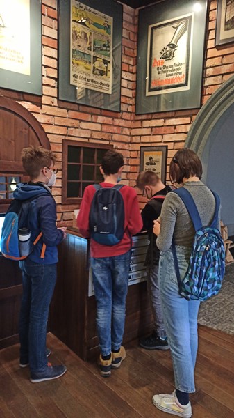 Grupa wiodąca w Muzeum Powstań Śląskich w Świętochłowicach