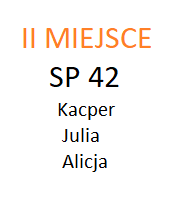 II miejsce - SP42