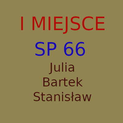 I miejsce - SP66