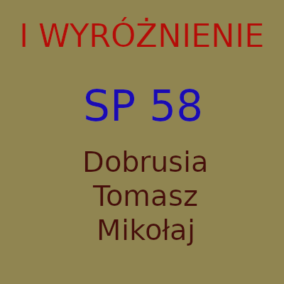 I wyróżnienie- SP58