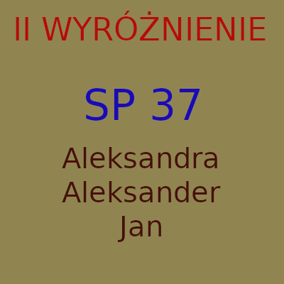 II wyróżnienie- SP37
