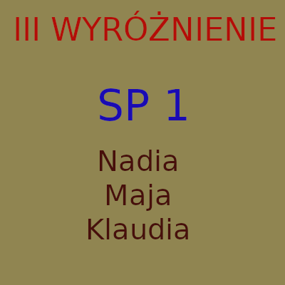 III wyróżnienie- SP1