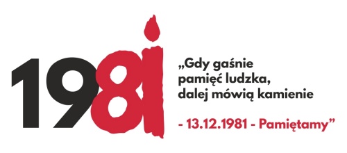 Plakat projektu: Gdy gaśnie pamięć ludzka, dalej mówią kamienie - 13 grudnia 1881 - pamiętamy!