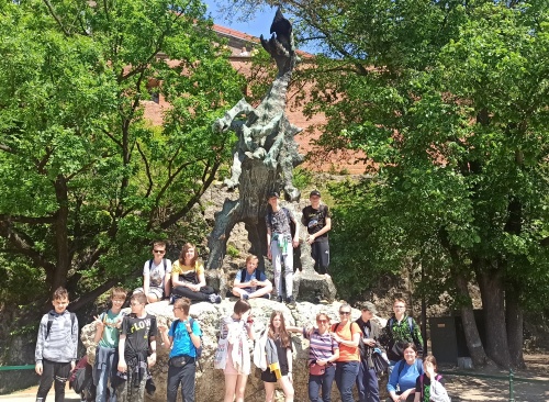 Zdjęcie uczniów w Krakowie