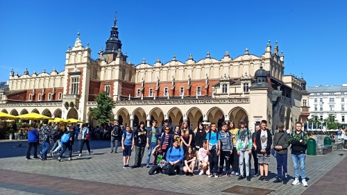 Zdjęcie uczniów w Krakowie