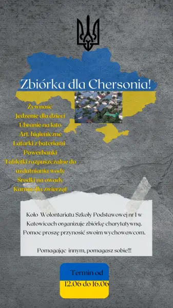 Plakat zbiórki