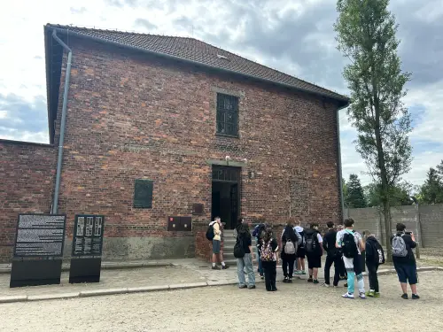 Zdjęcie ze zwiedzania obozu