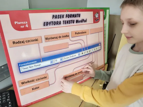 Zdjęcie z zajęć komputerowych