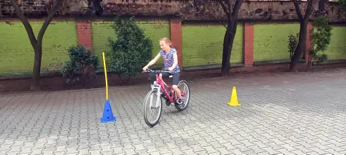 Zdjęcie z zajęć rowerowych