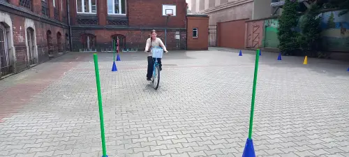 Zdjęcie z zajęć rowerowych