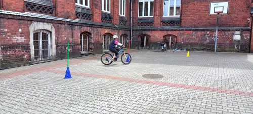 Zdjęcie z zajęć rowerowych