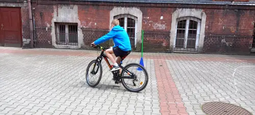 Zdjęcie z zajęć rowerowych