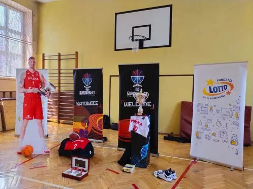 Zdjęcie z lekcji koszykówki