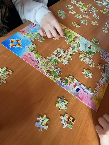 Zdjęcie z lekcji języka niemieckiego
