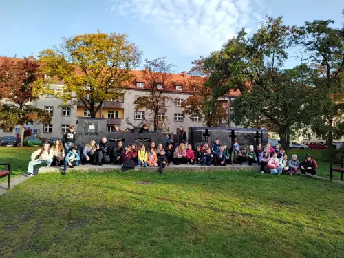 Zdjęcie uczniów podczas wycieczki do kopalni