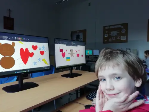 Zdjęcie z zabawy z misiami