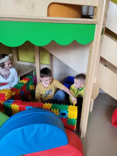 Zdjęcie z zajęć z sali sensorycznej