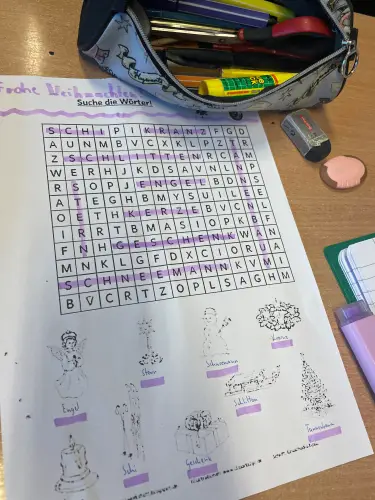 Zdjęcia z lekcji j. niemieckiego