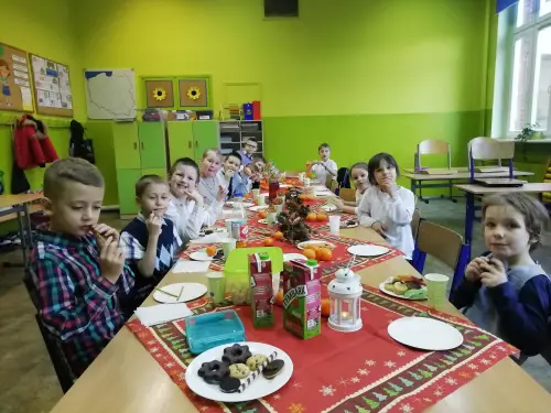 Zdjęcia z wigilii klasowej