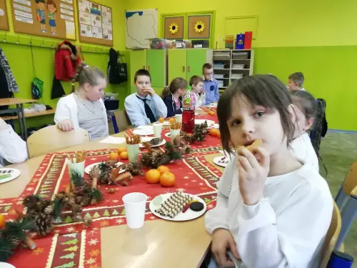 Zdjęcia z wigilii klasowej