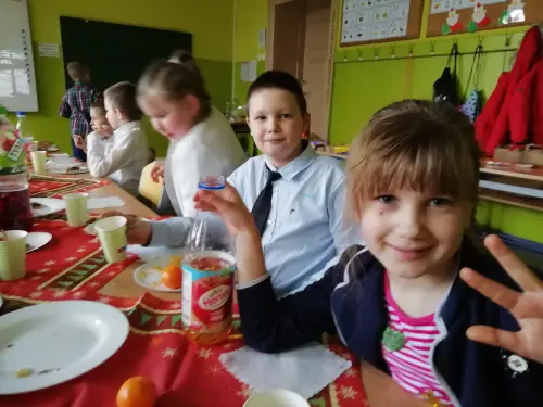 Zdjęcia z wigilii klasowej