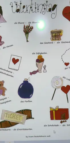 Lekcja niemieckiego o tematyce walentynkowej