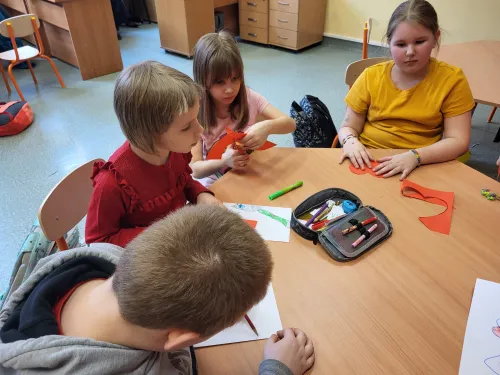 Zajęcia walentynkowe w świetlicy