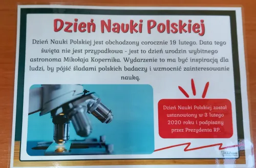 Zdjęcie z obchodów Dnia Nauki w Jedynce