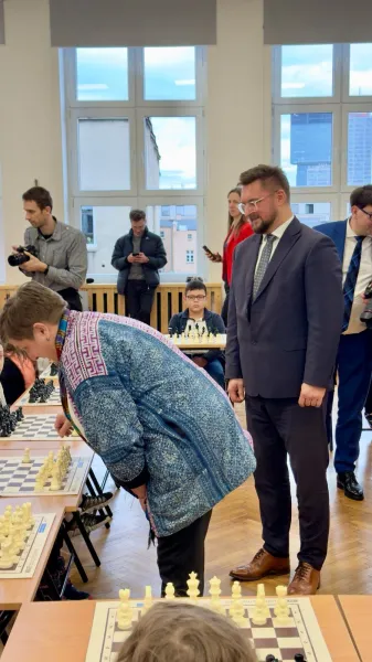 Zdjęcie z imprezy szachowej w Jedynce