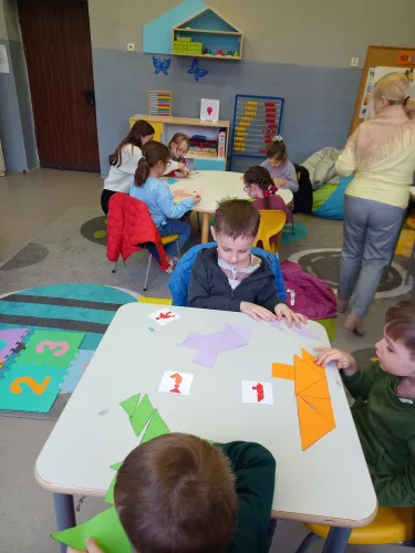 Zdjęcie ze szkolnych obchodów Dnia Matematyki