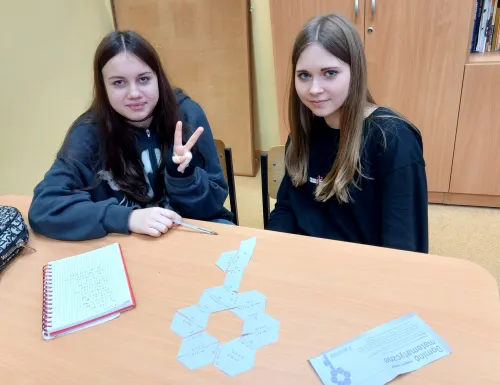 Zdjęcie ze szkolnych obchodów Dnia Matematyki