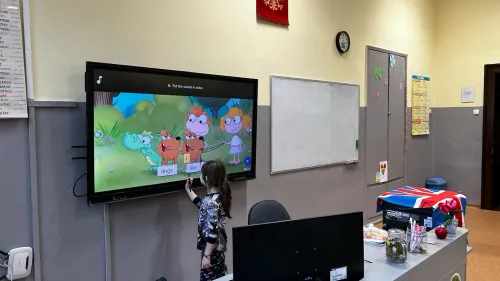 Zdjęcie z wizyty przedszkolaków w ramach Dni Otwartych