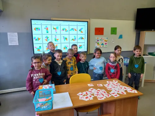 Zdjęcie z wizyty przedszkolaków w ramach Dni Otwartych