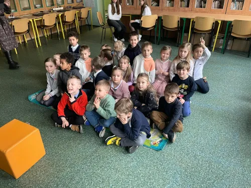 Zdjęcie z wizyty przedszkolaków w ramach Dni Otwartych