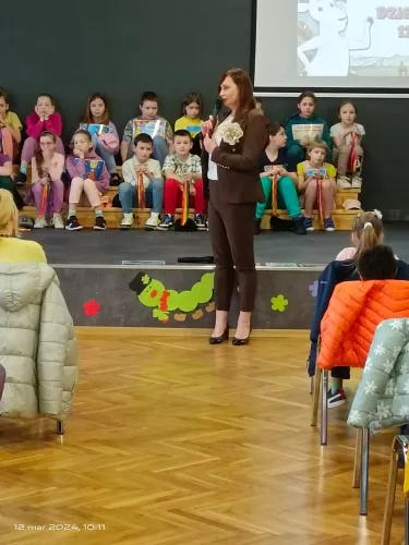 Zdjęcie z wizyty przedszkolaków w ramach Dni Otwartych
