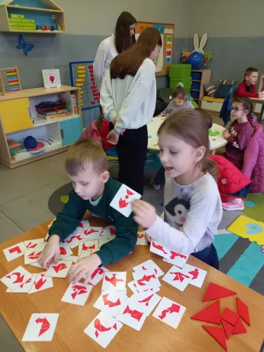 Zdjęcie z wizyty przedszkolaków w ramach Dni Otwartych