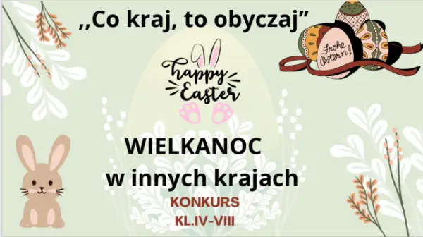 Plakat konkursu 'Co kraj to obyczaj'